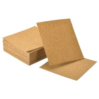30 Pcs Self-Adhesive Cork Square, 2mm Thick 4" Cork Tiles Backing